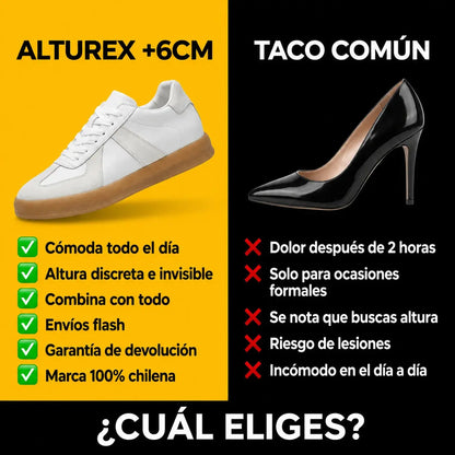 GazelleX WHITE- Zapatillas Con Altura