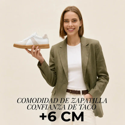 GazelleX WHITE- Zapatillas Con Altura