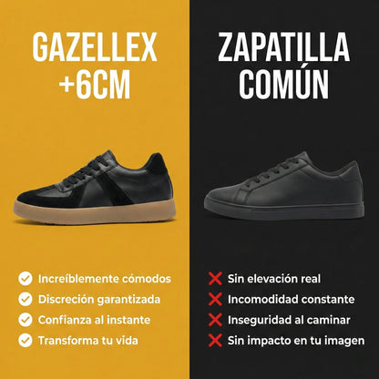 GazelleX BLACK - Zapatillas Con Altura