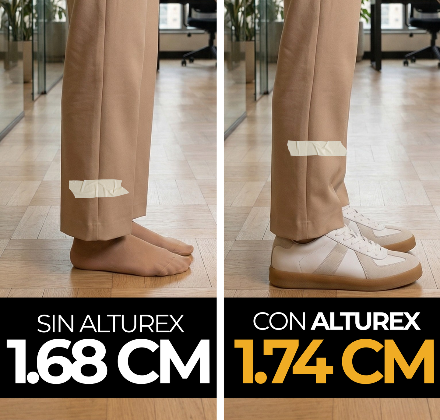 gazellex white- zapatillas con altura