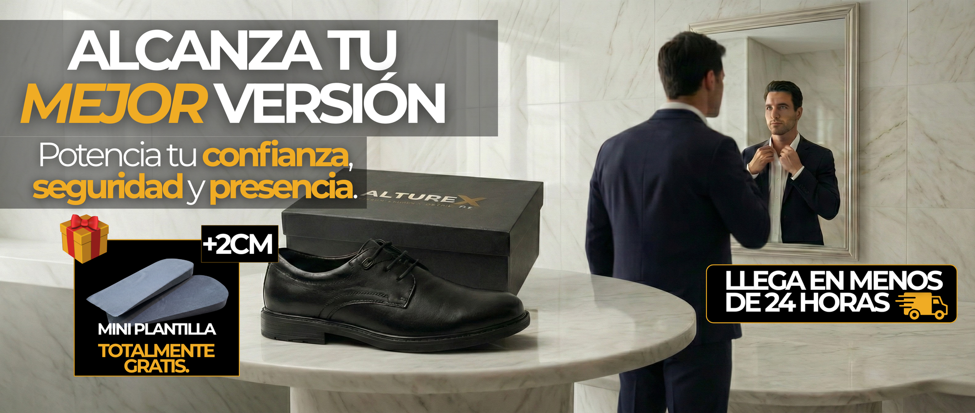 Zapatillas Alturex +8 cm