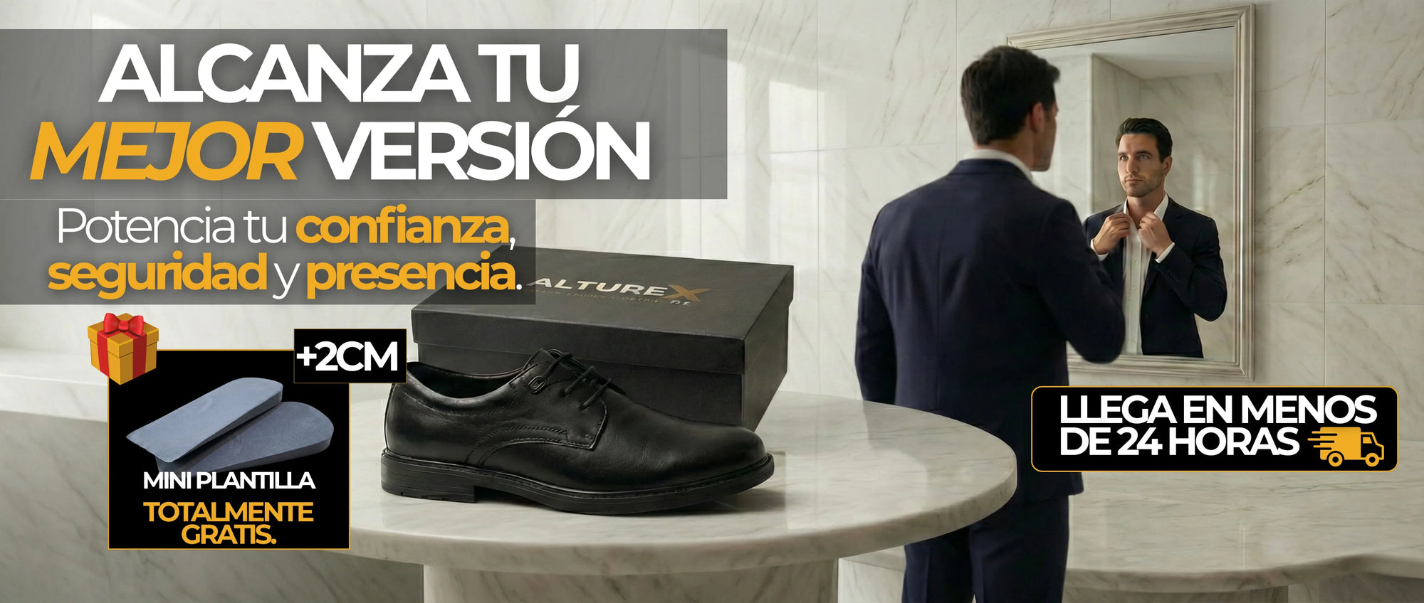 Zapatillas Alturex +8 cm