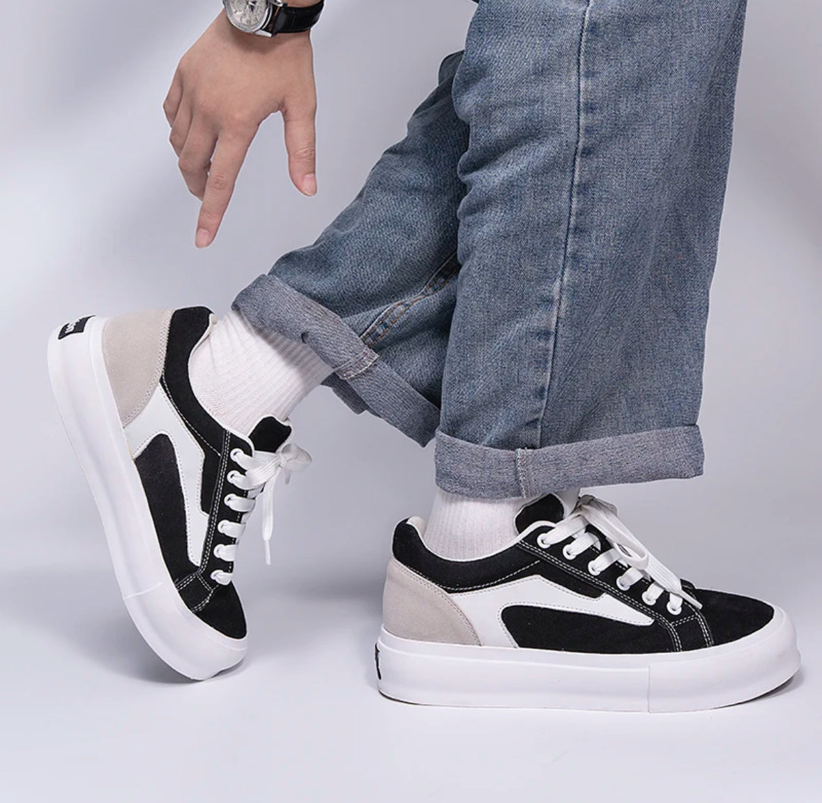 zapatilla con altura le mans (+6 cm de altura)