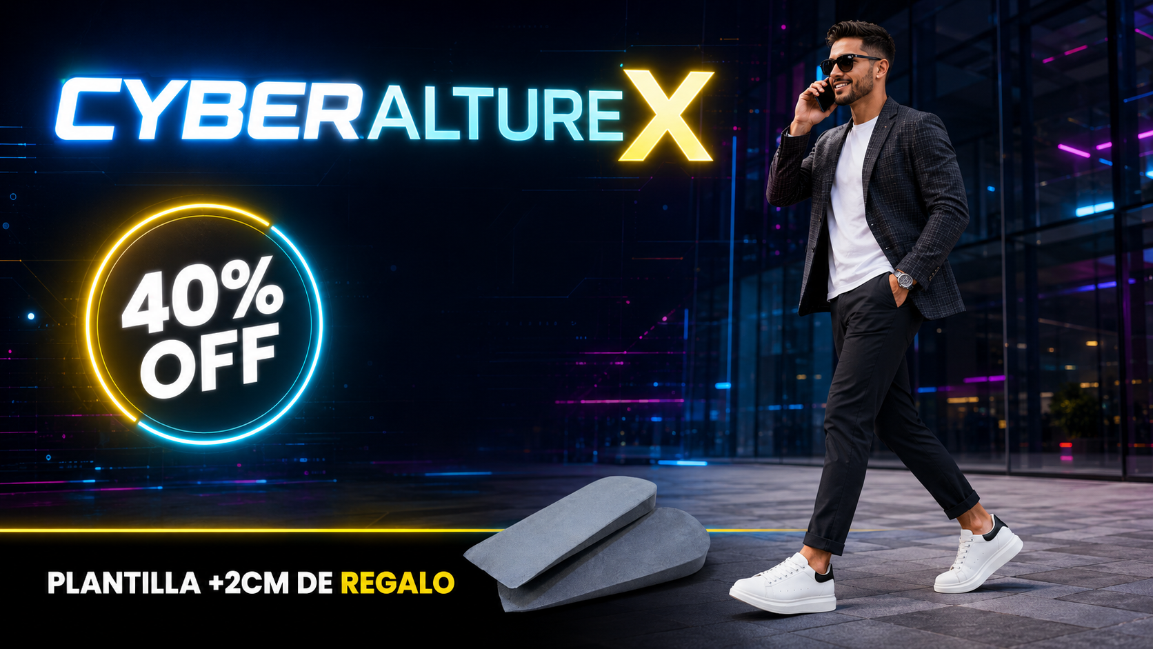 Zapatillas Alturex +8 cm
