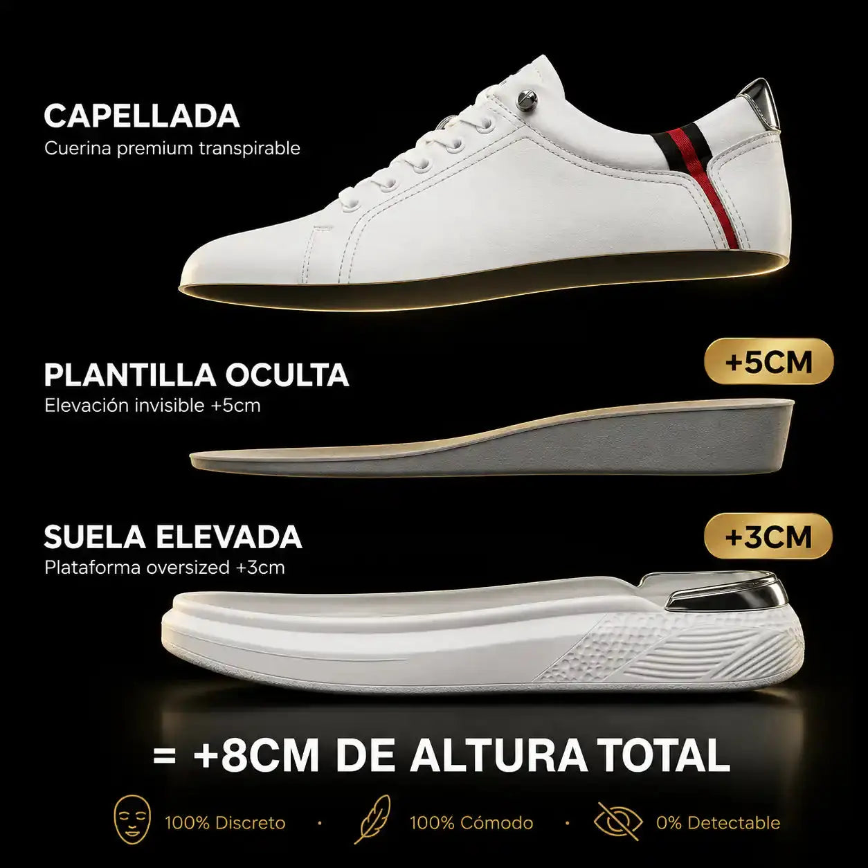 saint jamin - zapatillas con altura