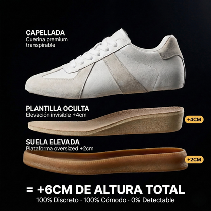 GazelleX WHITE- Zapatillas Con Altura
