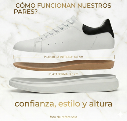 PREVENTA MC8  - Zapatillas Con Altura+ TALON DE REGALO (+2CM)