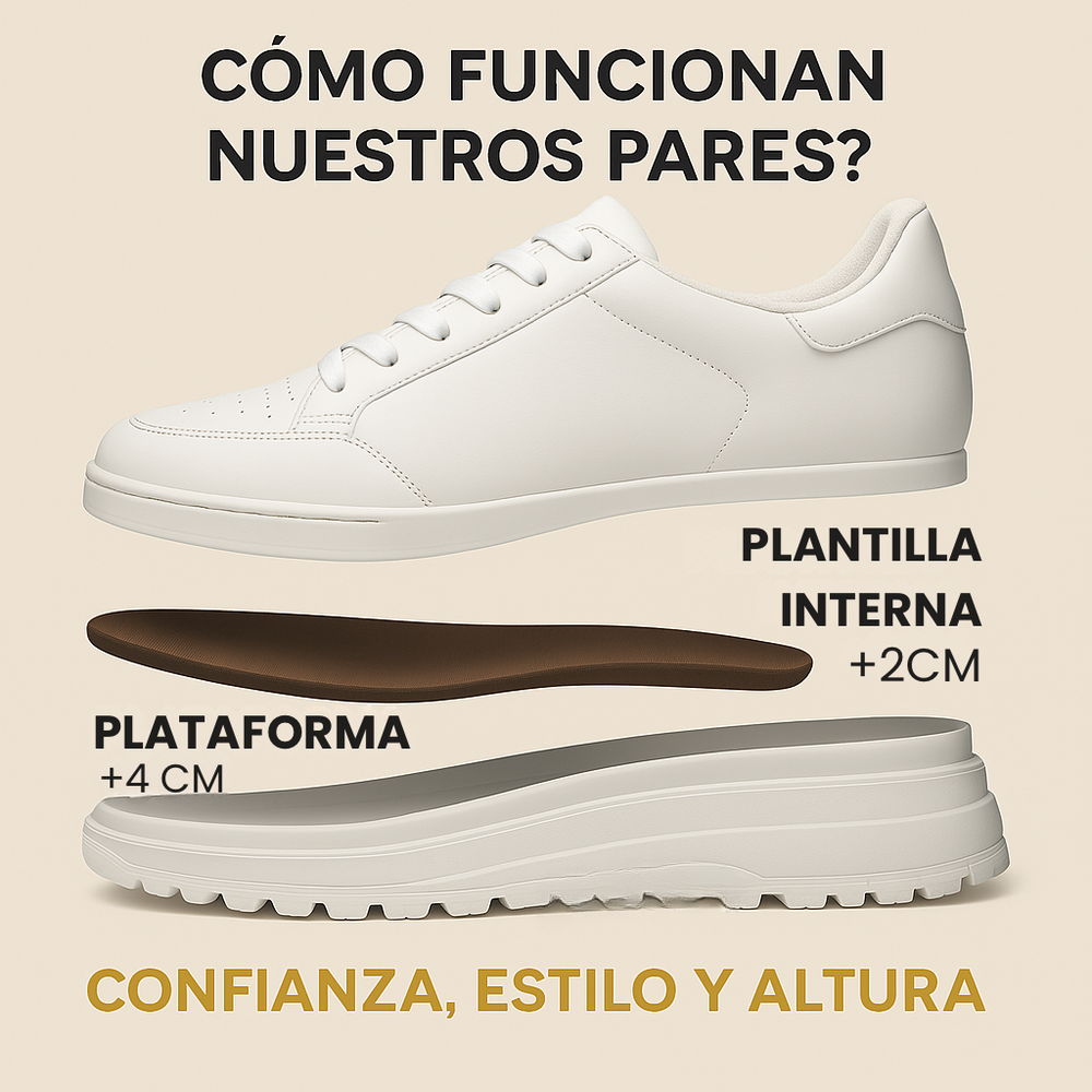 Zapatillas para Aumentar tu Estatura y Confianza – AltureX - Calzado ...