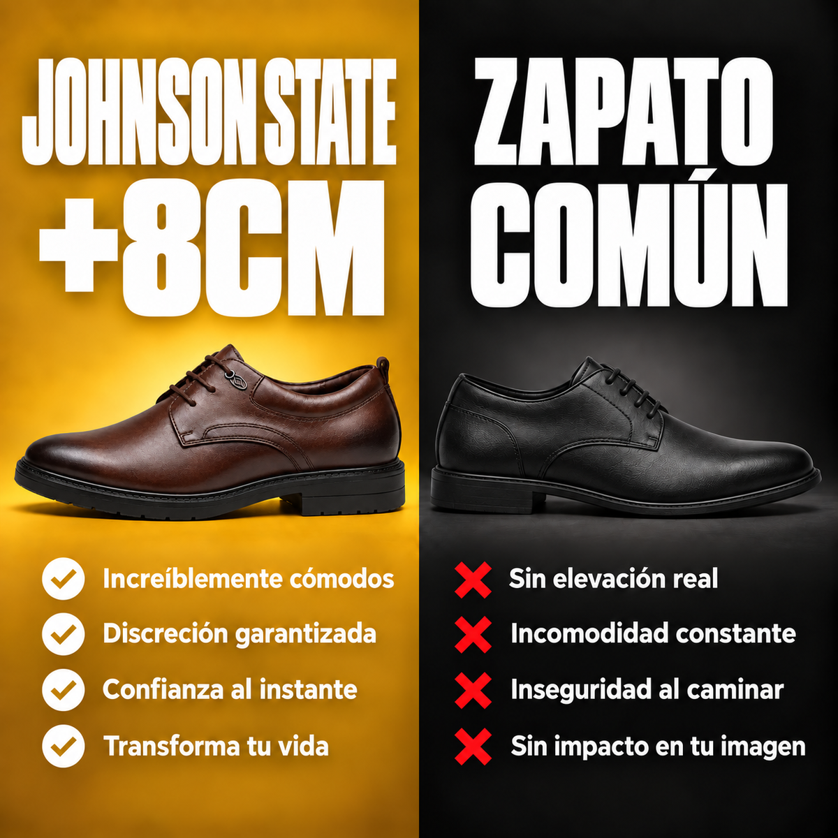 johnson state brown - zapatos con altura