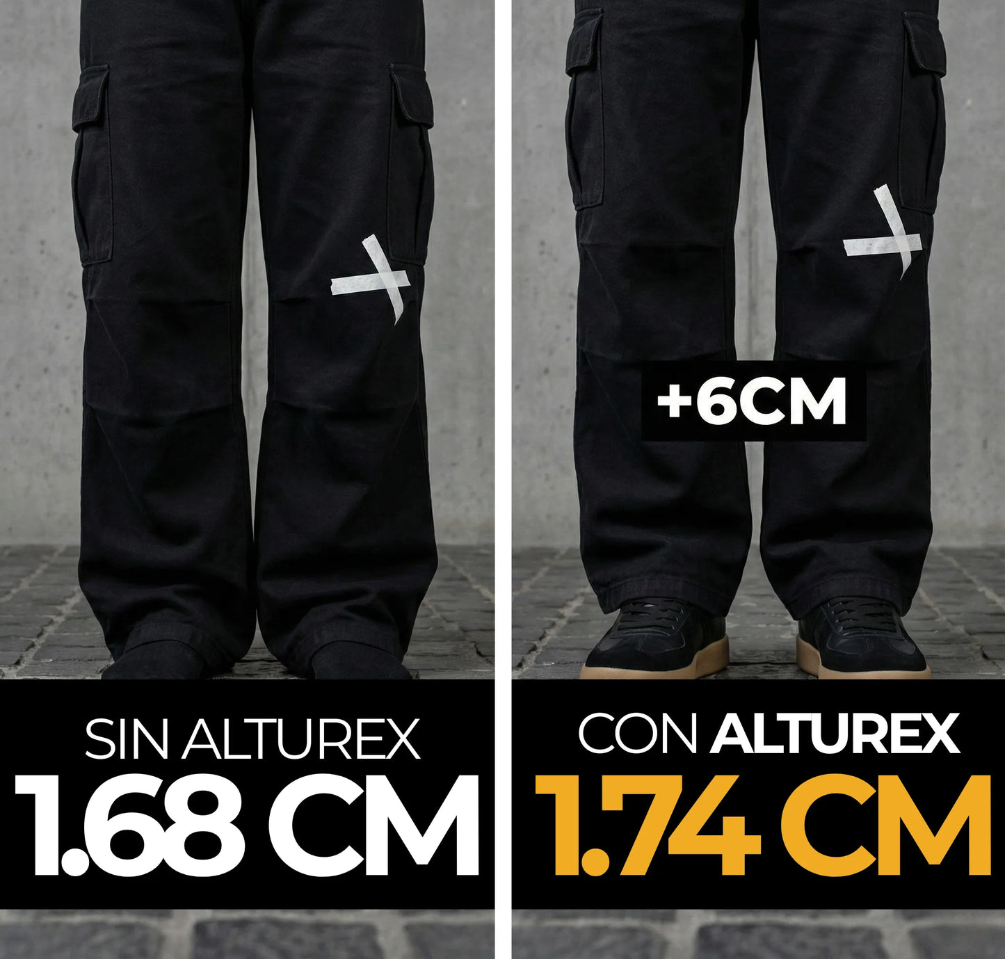 gazellex black - zapatillas con altura