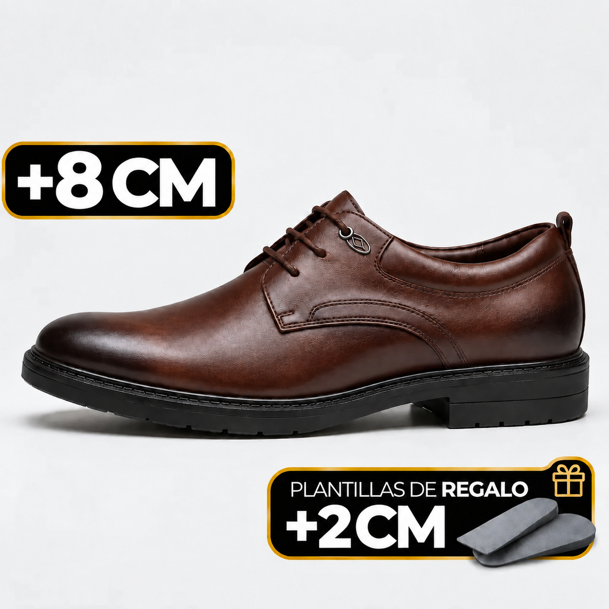 johnson state brown - zapatos con altura