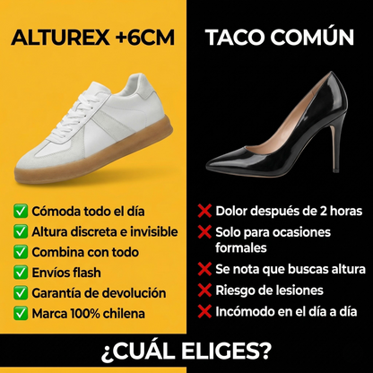 GazelleX WHITE- Zapatillas Con Altura