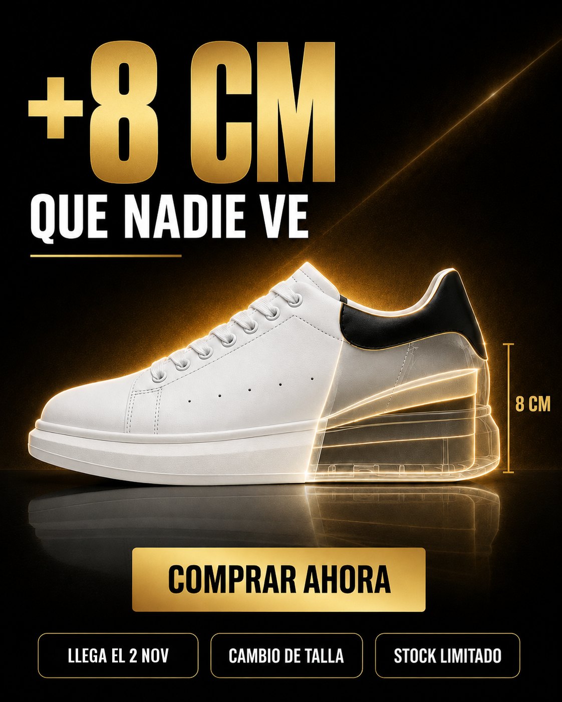Zapatillas Alturex +8 cm